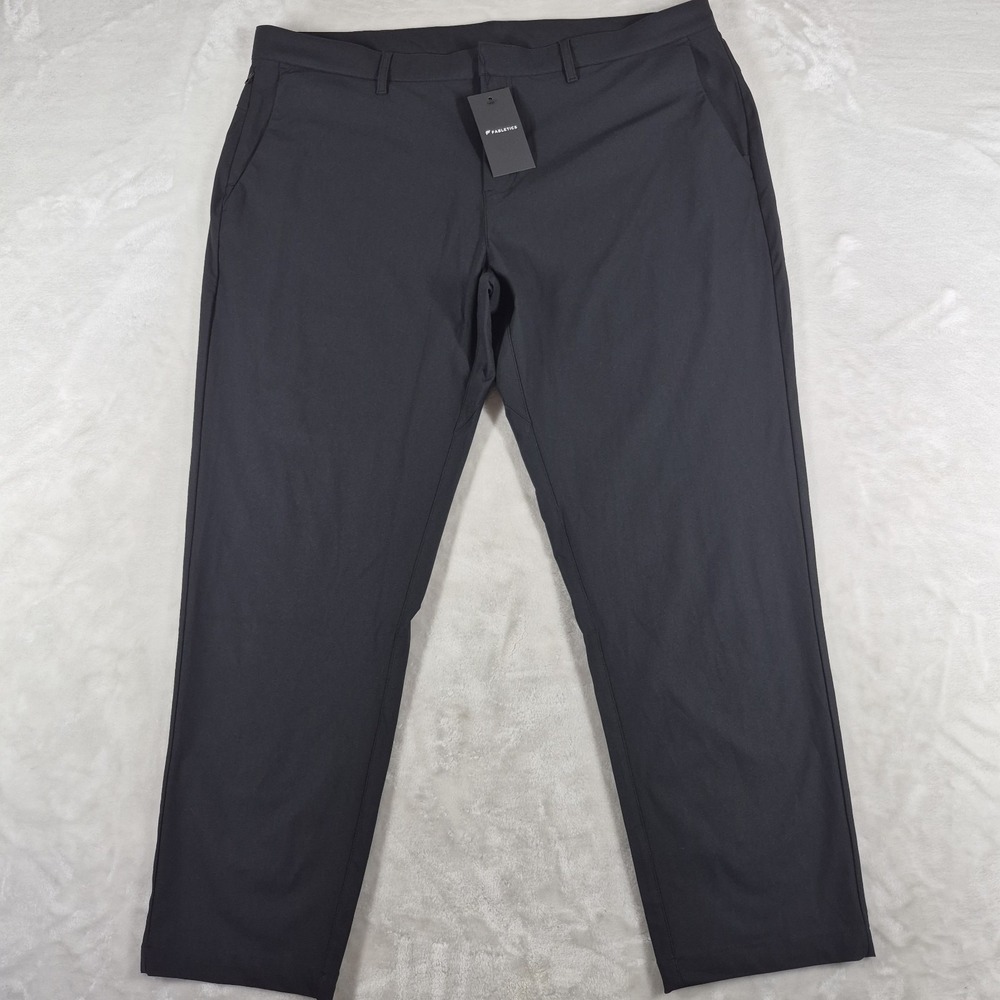 Fabletics The Don Trouser Pants Men's 42x30 Black Classic Fit 5 Pockets NWT